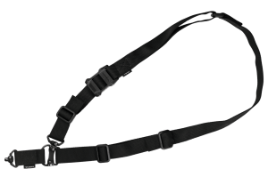 Magpul MAG953BLK MS4 QDM Sling made of Black Nylon Webbing with 1.25" W Adjustable One-Two Point Design & Swivels for AR Platforms