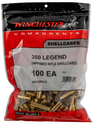 Winchester Ammo WSC350LU Unprimed Cases 350 Legend Rifle Brass/ 100 Per Bag