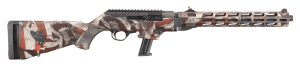 Ruger 19121 PC Carbine 9mm Luger 17+1 16.12" Threaded/Fluted Barrel American Flag Cerakote Aluminum Alloy Receiver American Flag Synthetic Stock Optics Ready