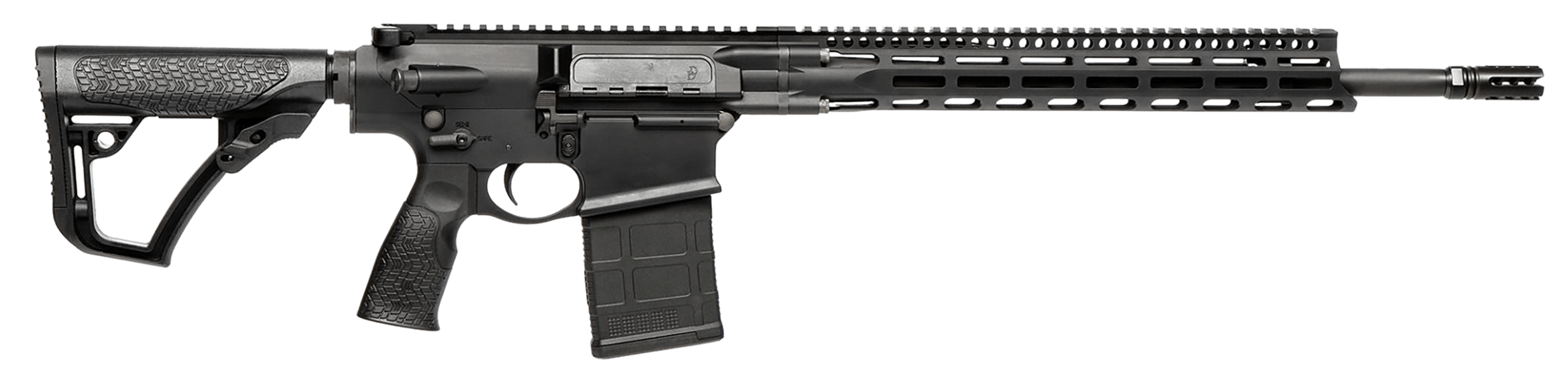 Daniel Defense 0215813210047 DD5 V4 7.62x51mm NATO 18" 20+1 Black Hard Coat Anodized Black Phosphate 6 Position w/SoftTouch Overmolding Stock Black Polymer Grip