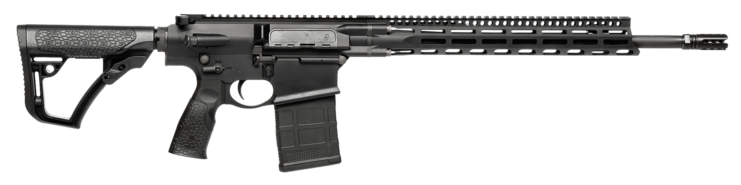 Daniel Defense 0215813210067 DD5 V4 *CO Compliant 7.62x51mm NATO 18" No Magazine Black Hard Coat Anodized Black Phosphate 6 Position w/SoftTouch Overmolding Stock Black Polymer Grip