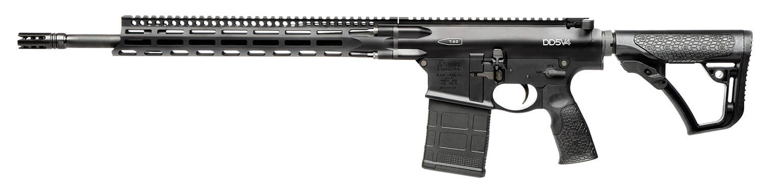 Daniel Defense 0215813210067 DD5 V4 *CO Compliant 7.62x51mm NATO 18" No Magazine Black Hard Coat Anodized Black Phosphate 6 Position w/SoftTouch Overmolding Stock Black Polymer Grip - Image 2