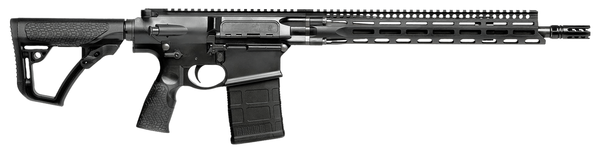 Daniel Defense 0215707258067 DD5 V3 *CO Complaint 7.62x51mm NATO 16" No Magazine Black Hard Coat Anodized Black Phosphate 6 Position w/SoftTouch Overmolding Stock Black Polymer Grip