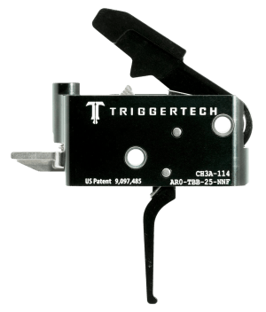 TriggerTech AROTBB25NNF Adaptable Primary Two-Stage Flat Trigger with 2.50-5 lbs Draw Weight for AR-15 Right