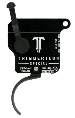 TriggerTech R70SBB13TNC Special Without Bolt Release Single-Stage Traditional Curved Trigger with 1-3.50 lbs Draw Weight for Remington 700 Right