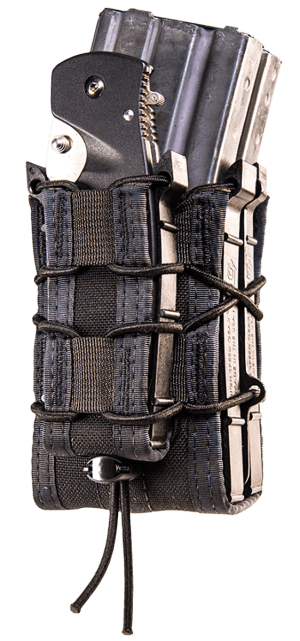 High Speed Gear 112RP0BK TACO X2RP Mag Pouch Triple Black Nylon MOLLE Compatible w/ Rifle Compatible w/ Pistol