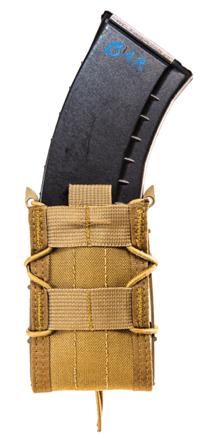 High Speed Gear 11TA00CB TACO Mag Pouch Single Coyote Brown Nylon MOLLE Compatible w/ Rifle