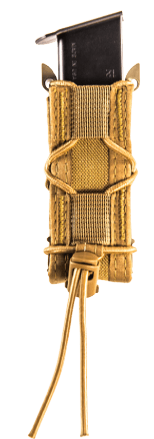 High Speed Gear 13PT10CB TACO Mag Pouch Single Coyote Brown Nylon Belt Compatible w/ Pistol