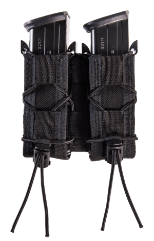 High Speed Gear 13PT12BK TACO Mag Pouch Double Black Nylon Belt Compatible w/ Pistol