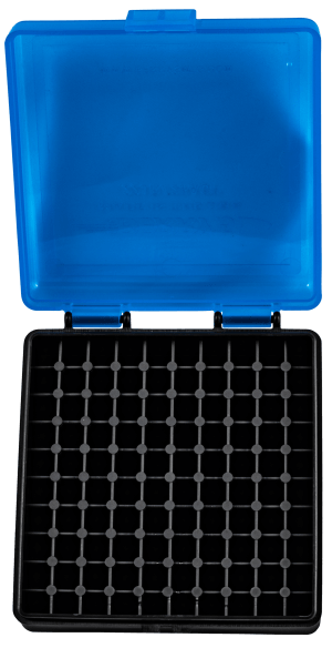 Berry's 83500 Ammo Box  22 LR Blue/Black Polypropylene 100rd