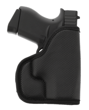 Galco SOU800B StukOn-U Black Gripper Shell Compatible w/ Glock 43/Sig P365/Springfield Hellcat Pocket Mount Ambidextrous