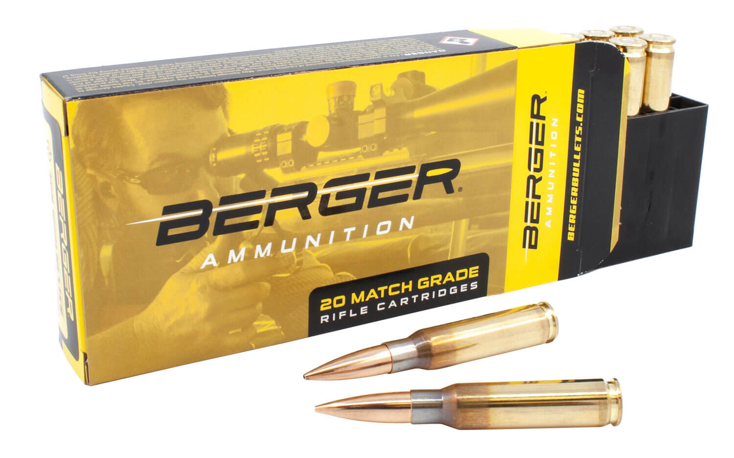 Berger Bullets 60030 Target Rifle 308Win 155.5gr Fullbore Target 20rd Box - Image 2