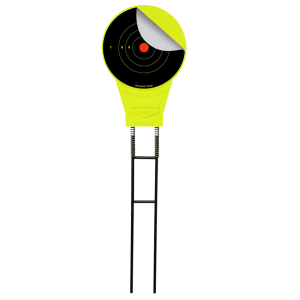 Birchwood Casey 48028 Ground Strike Belly Dancer Pistol/Rifle Metal Yellow Bullseye Illustration Impact Enhancement Motion Includes Targets
