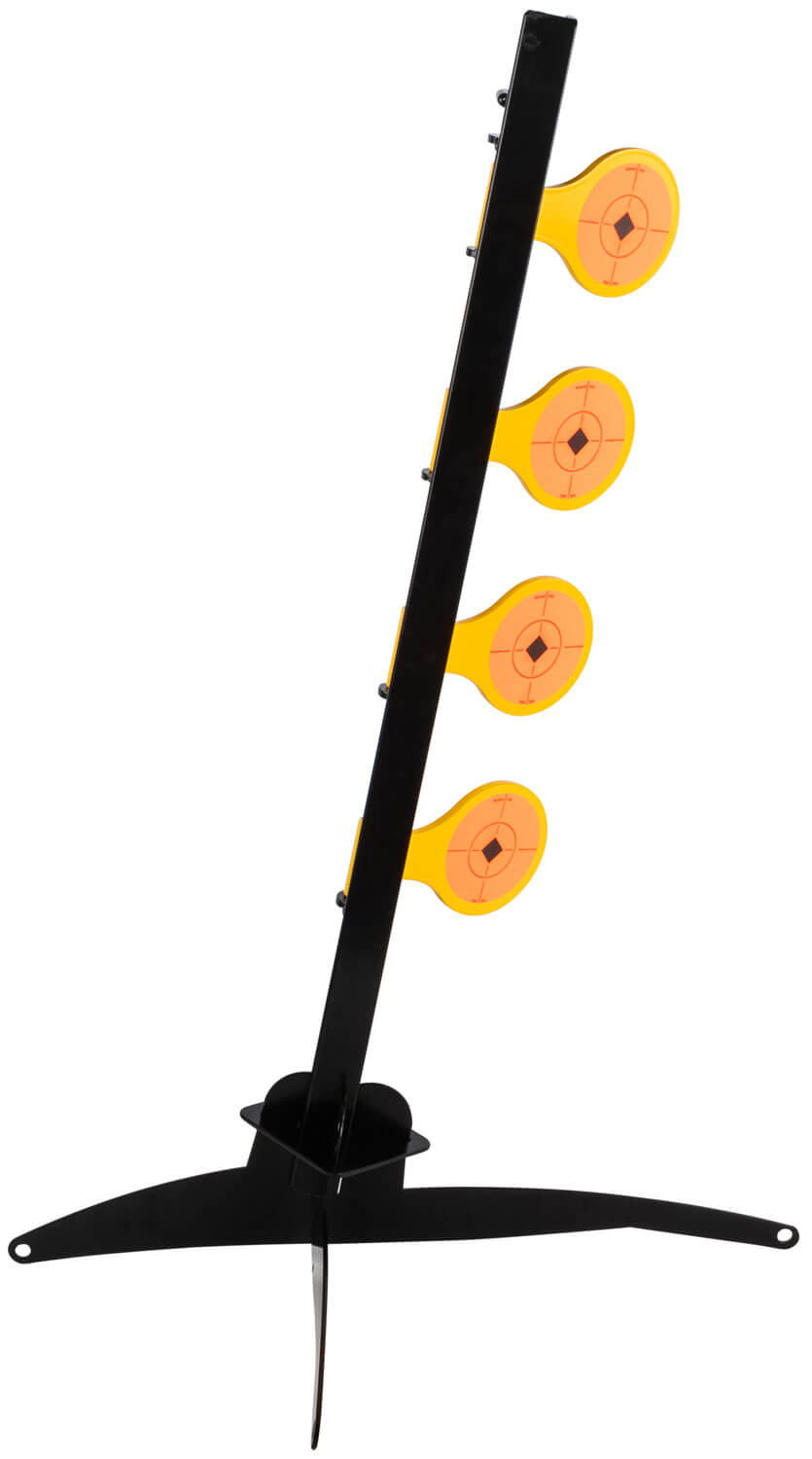 Birchwood Casey 47421 World of Targets Dueling Tree 3.50" Rimfire Pistol/Rifle Orange/Yellow Steel Circle w/Crosshair & Diamond - Image 2