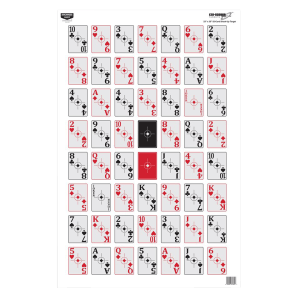 Birchwood Casey 37026 EZE-Scorer  Playing Cards Paper Hanging 23" x 35" Multi-Color 5 Pack