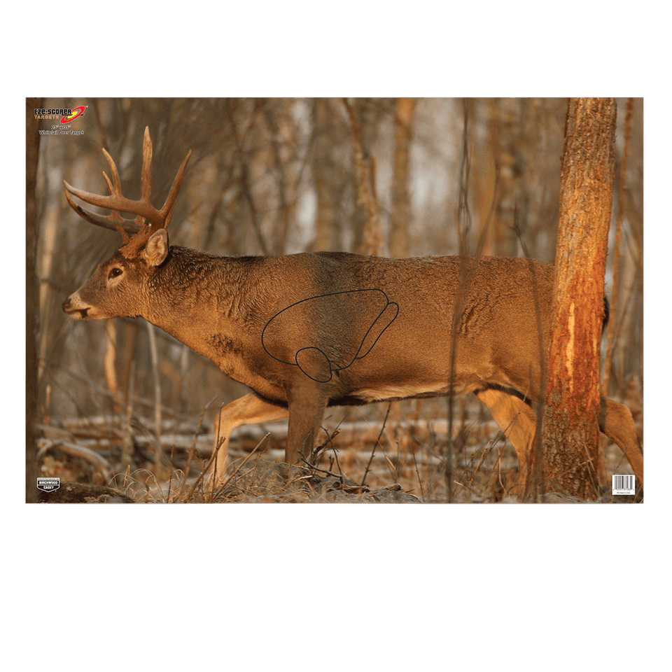 Birchwood Casey 37481 EZE-Scorer Whitetail Deer Paper Hanging 23" x 35" Multi-Color 2 Per Pkg
