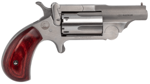 North American Arms 22MCR Ranger II  22 LR or 22 WMR Caliber with 1.63" Barrel  5rd Capacity Cylinder  Overall Stainless Steel Finish & Rosewood Birdshead Grip Includes Cylinder