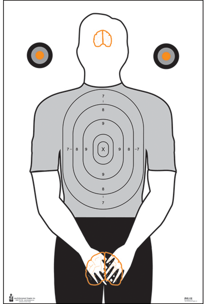 Action Target PIC12100 Entertainment Politically Incorrect Silhouette Paper Hanging 23" x 35" Black/Gray/White 100rd Box