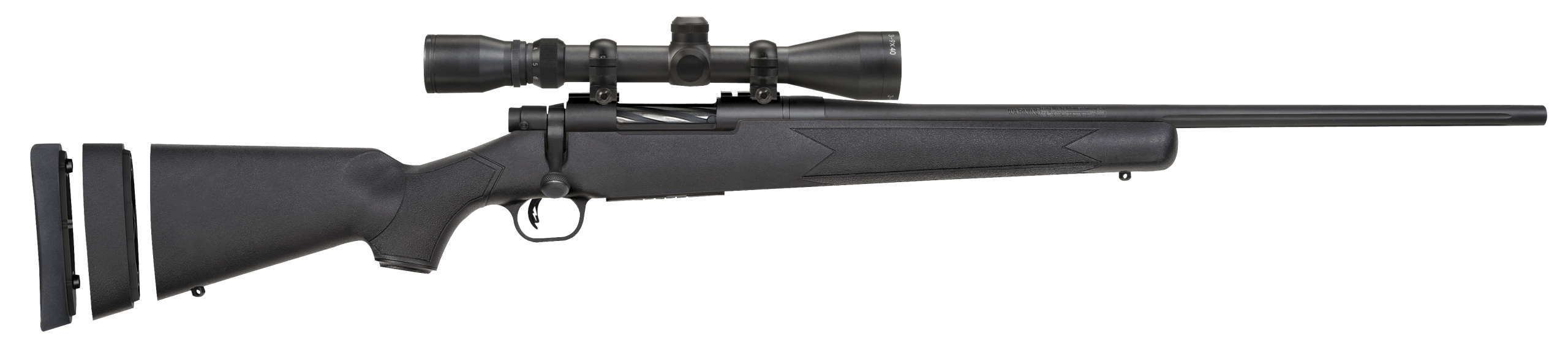 Mossberg 28094 Patriot Super Bantam Youth 350 Legend 4+1 22" Matte Blued Fluted Steel Barrel & Receiver Black Synthetic Stock 3-9x40mm Duplex Scope