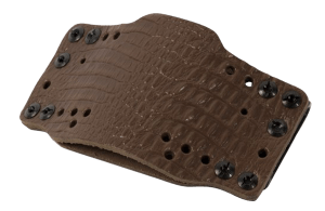 Limbsaver 12522 CrossTech Leather IWB/OWB Dark Brown Leather Belt Clip Ambidextrous