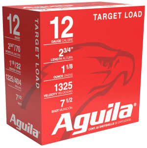 Aguila 1CHB1246 Sporting Clays High Velocity 12 Gauge 2.75" 1 1/8 oz 7.5 Shot 25rd Box