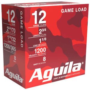 Aguila 1CHB1218 Birdshot Standard Velocity 12Gauge 2.75" 1 1/8oz 8Shot 25rd Box