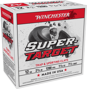 Winchester Ammo TRGT12M7 Super-Target Heavy 12 Gauge 2.75" 1 1/8 oz 7.5 Shot 25rd Box