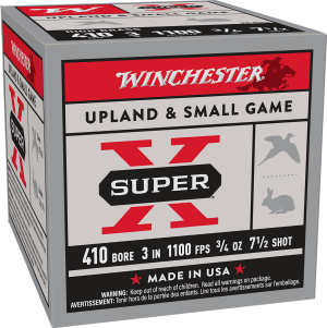 Winchester Ammo X413H7 Super X Heavy Game Load High Brass 410 Gauge 3" 3/4 oz 7.5 Shot 25 Bx