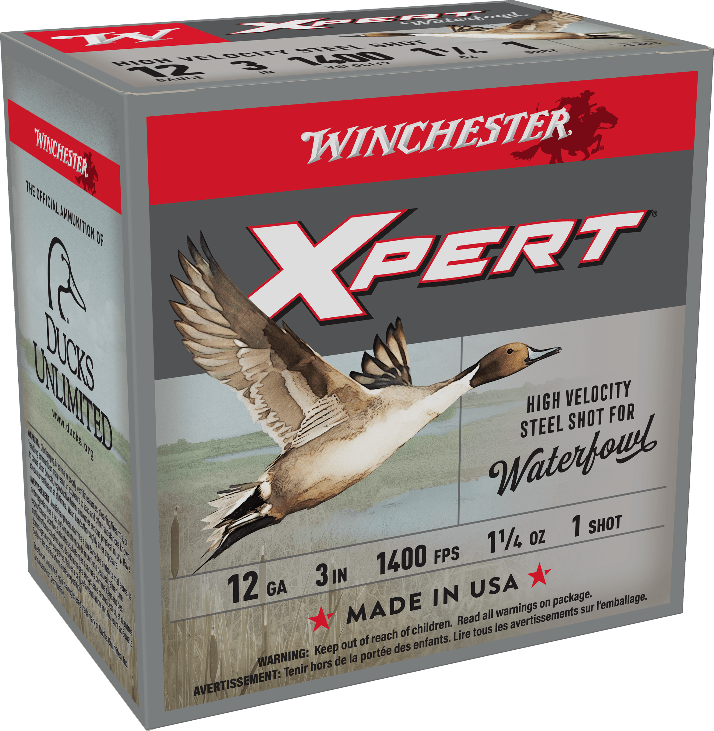 Winchester Ammo WEX123H1 Super X Xpert High Velocity 12 Gauge 3" 1 1/4 oz 1 Shot 25 Per Bx