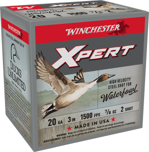 Winchester Ammo WEX2032 Super X Xpert High Velocity 20 Gauge 3" 7/8 oz 2 Shot 25 Per Bx