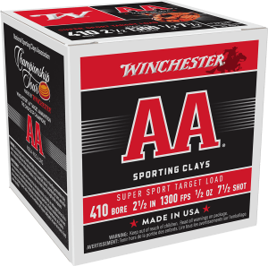 Winchester Ammo AASC417 AA Super Sport Sporting Clay 410 Gauge 2.50" 1/2 oz 7.5 Shot 25rd Box