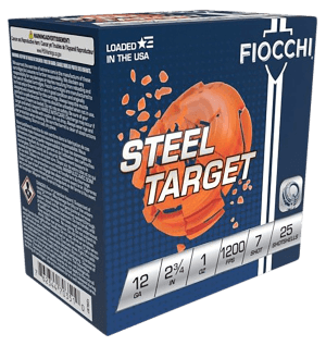 Fiocchi 12SLR7 Steel Target  12Gauge 2.75" 1oz 7Shot 25rd Box