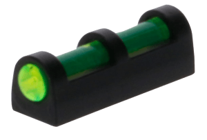 TruGlo TG947DGM Long•Bead Black | Green Fiber Optic Front Sight 5-40" Threads