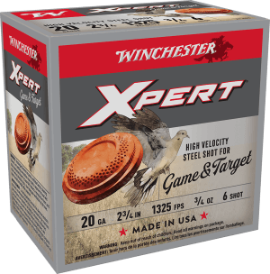 Winchester Ammo WE20GT6 Super X Xpert High Velocity 20 Gauge 2.75" 3/4 oz 6 Shot 25rd Box