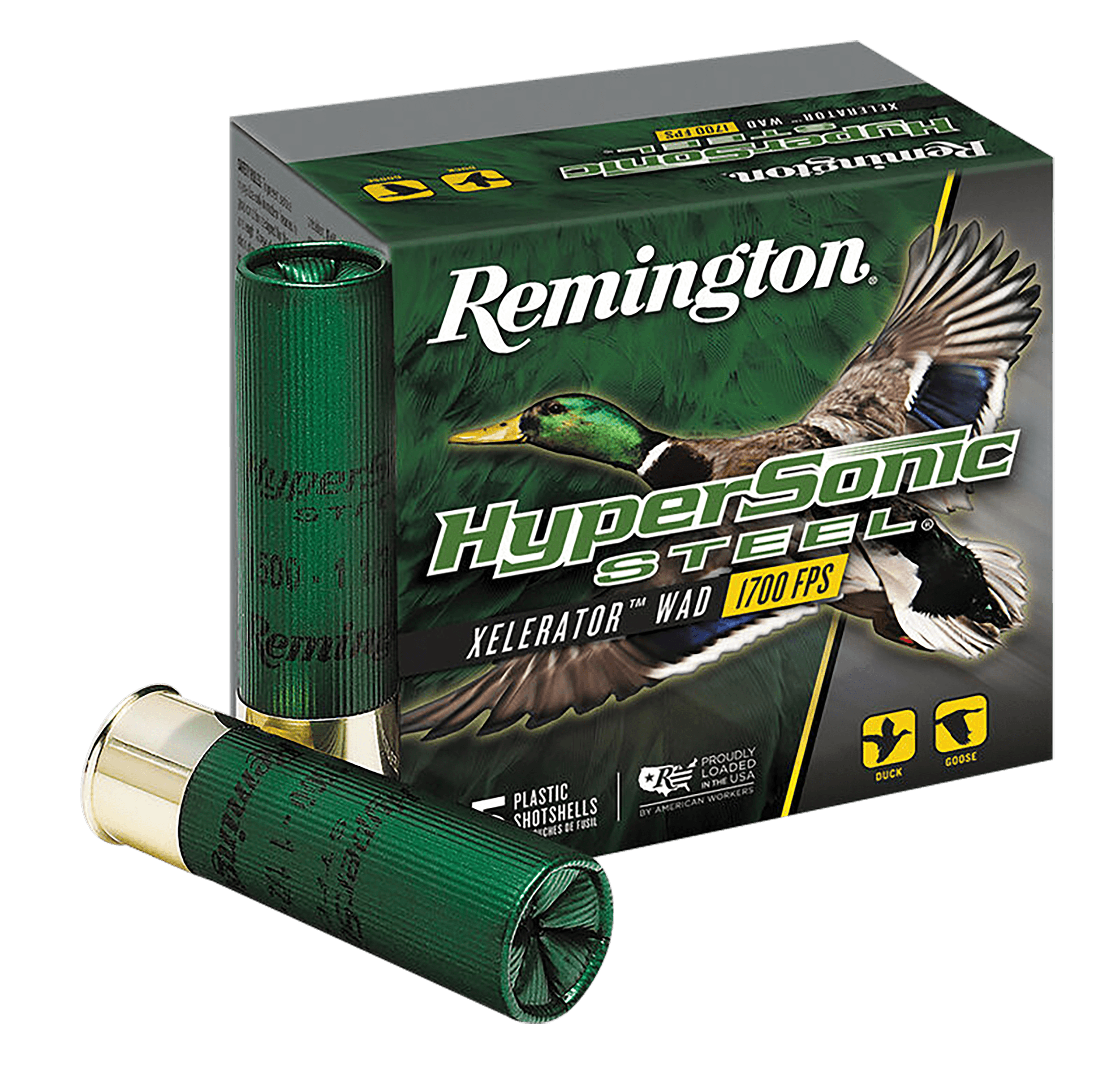 Remington Ammunition 26799 HyperSonic Steel 12 Gauge 3.50" 1 3/8 oz 4 Shot 25rd Box/ 10 Cs