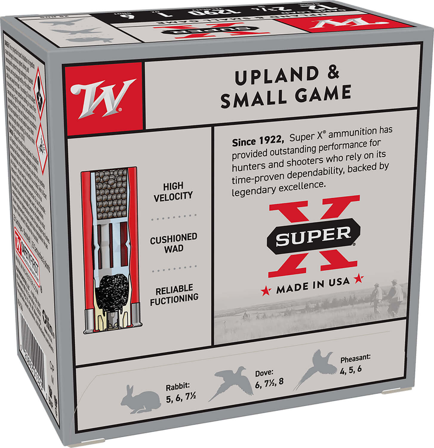 Winchester Ammo XU126 Super X Game Load 12 Gauge 2.75" 1 oz 6 Shot 25rd Box - Image 2