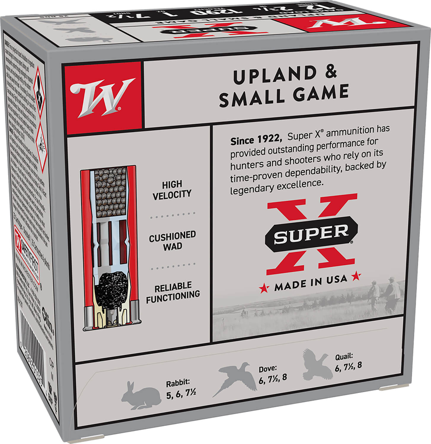 Winchester Ammo XU127 Super X Game Load 12 Gauge 2.75" 1 oz 1290 fps 7.5 Shot 25rd Box - Image 2