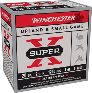 Winchester Ammo X206 Super X Heavy Game Load High Brass 20 Gauge 2.75" 1 oz 6 Shot 25 Bx