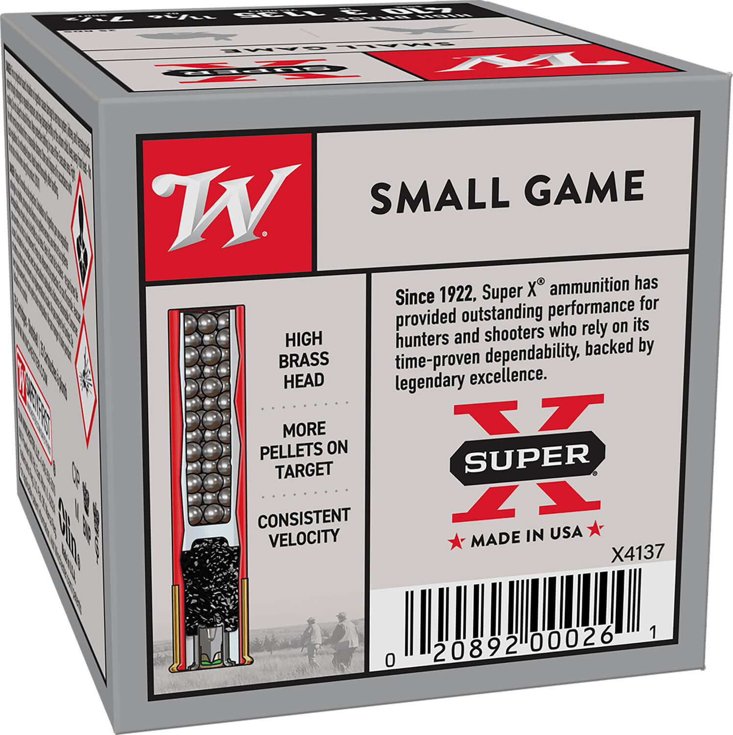 Winchester Ammo X4137 Super X Heavy Game Load High Brass 410 Gauge 3" 11/16 oz 7.5 Shot 25 Bx - Image 2
