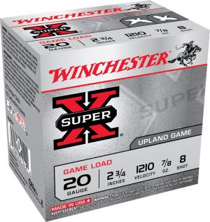 Winchester Ammo XU208 Super X Game Load 20 Gauge 2.75" 7/8 oz 8 Shot 25rd Box