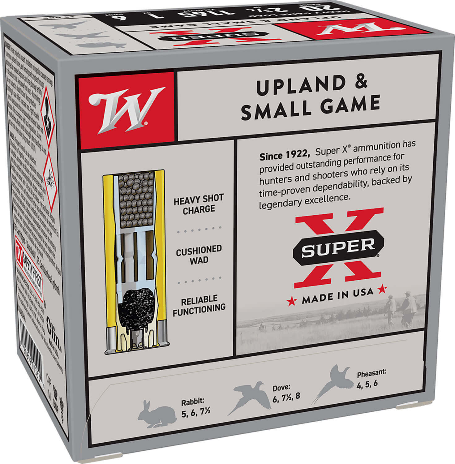 Winchester Ammo XU20H6 Super X Heavy Game Load 20 Gauge 2.75" 1 oz 6 Shot 25rd Box - Image 2