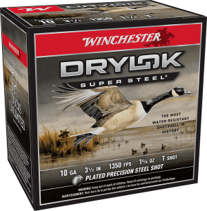 Winchester Ammo XSC10T Drylok Super Steel Magnum 10 Gauge 3.50" 1 5/8 oz T Shot 25rd Box