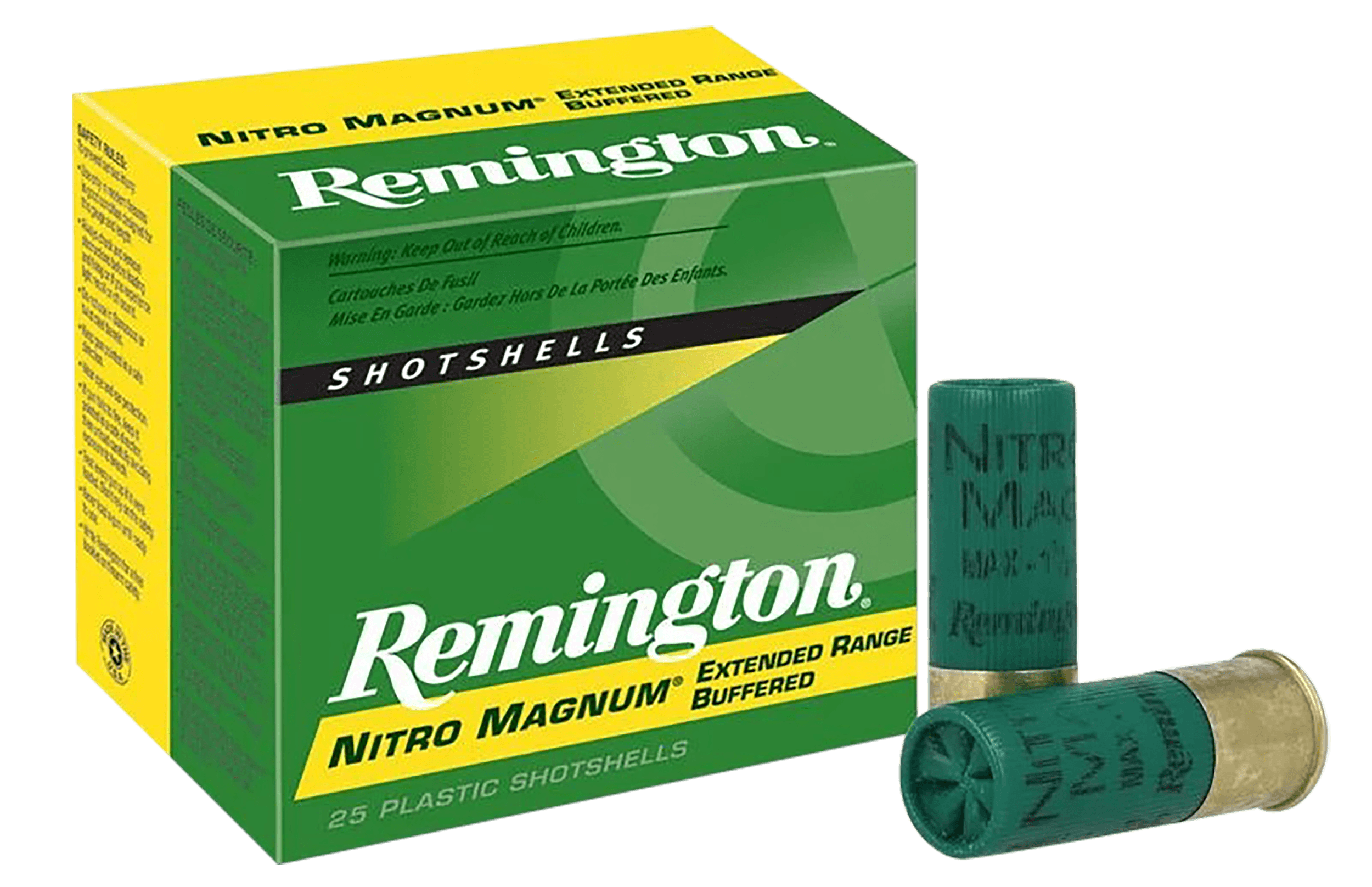 Remington Ammunition 26684 Nitro Magnum 12 Gauge 3" 1 7/8 oz 4 Shot 25rd Box/ 10 Cs