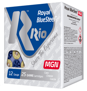 Rio Ammunition RBSM364 Royal BlueSteel Magnum 12 Gauge 3" 1 1/4 oz 4 Shot 25rd Box