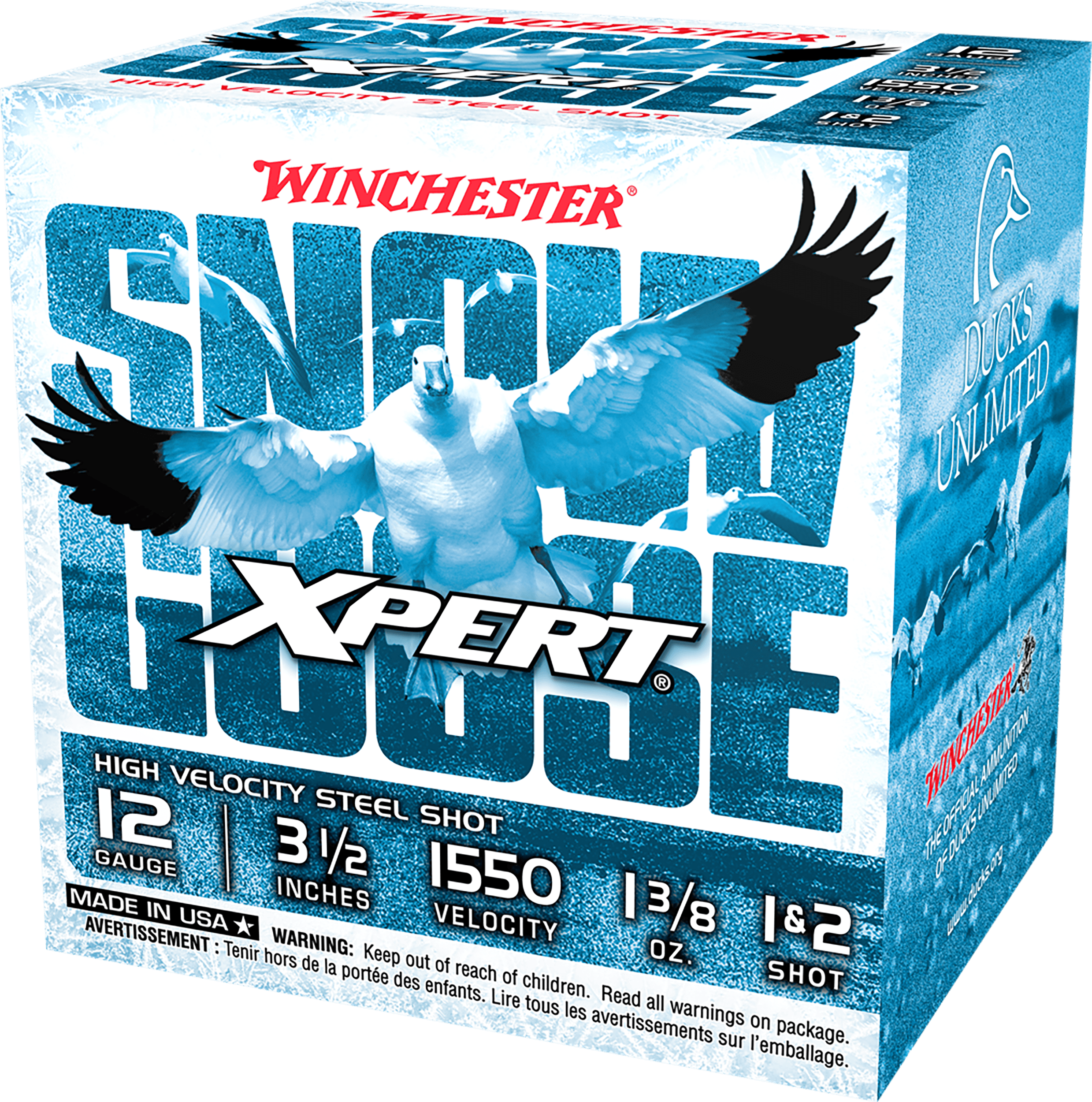 Winchester Ammo WXS12L12 Xpert Snow Goose High Velocity 12 Gauge 3.50" 1 3/8 oz 1 & 2 Shot 25rd Box