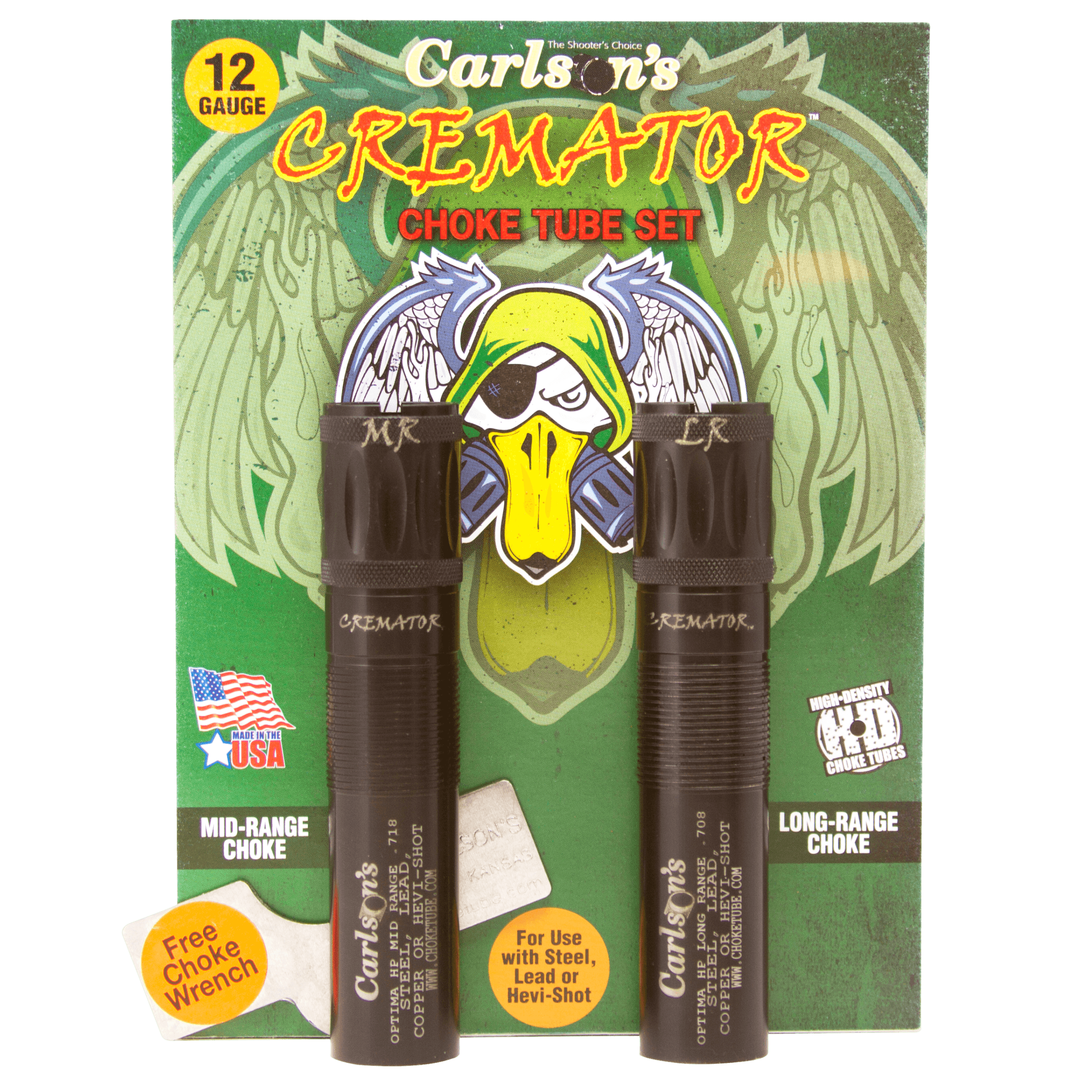 Carlson's Choke Tubes 11662 Cremator 12 Gauge Mid-Range Long Range Non-Ported 17-4 Stainless Steel