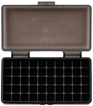Berry's 19642 Ammo Box  380 ACP/9mm Luger Smoke/Black Polypropylene 50rd