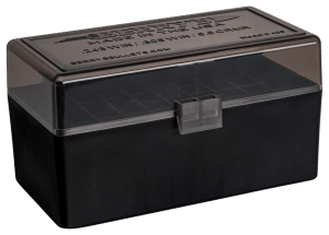 Berry's 46826 Ammo Box  243 Win/308 Win Smoke/Black Polypropylene 50rd