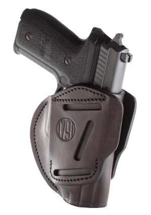1791 Gunleather 3WH5SBRA 3-Way IWB/OWB Size 05 Signature Brown Leather Belt Loop Compatible w/ Glock 17 Compatible w/ Springfield XD Compatible w/ S&W M&P Compatible w/ HK VP9 Ambidextrous Hand