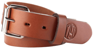 1791 Gunleather BLT013438CBRA 01 Gun Belt Classic Brown Leather 34/38 1.50" Wide Buckle Closure